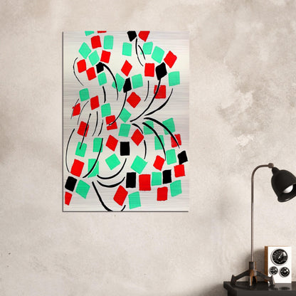 COMPOSITION 31 - Sonia Delaunay Brushed Aluminum Print - 70x100 cm / 28x40 inches | Sonia Delaunay Aluminum Print | Sonia Delaunay Prints