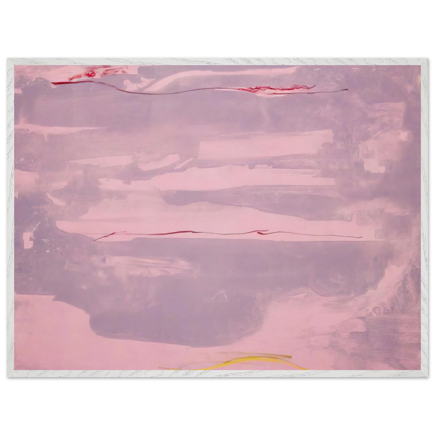 Helen Frankenthaler - Dream Walk - 1977 Wall art - A2 (42 x 59.4  cm) - Premium Wooden Framed Poster With Fine Art Paper-canvas - White frame