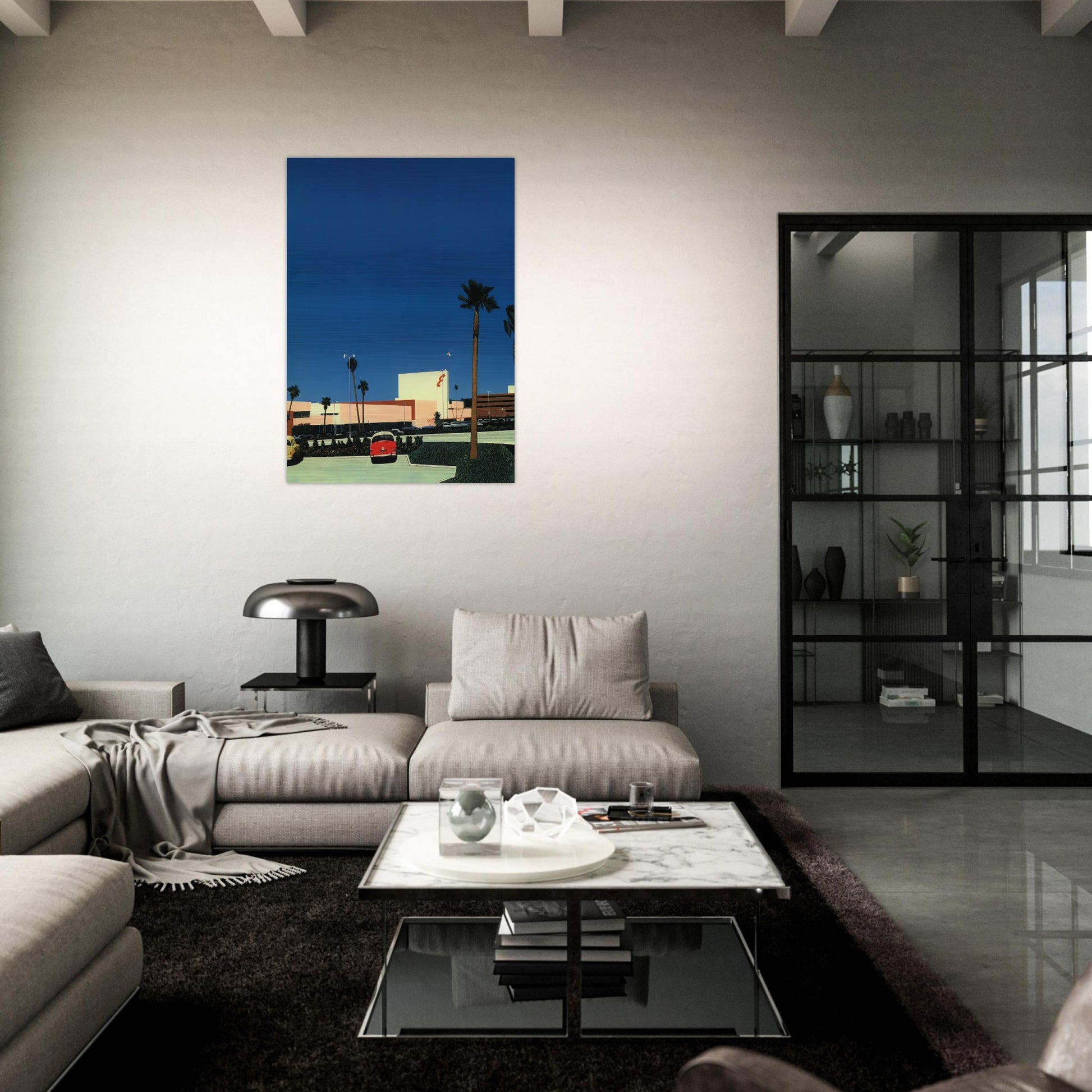 In the beginning III Mall - Hiroshi Nagai Brushed Aluminum Print - 70x100 cm / 28x40 inches | Hiroshi Nagai Aluminum Print | Hiroshi Nagai Prints