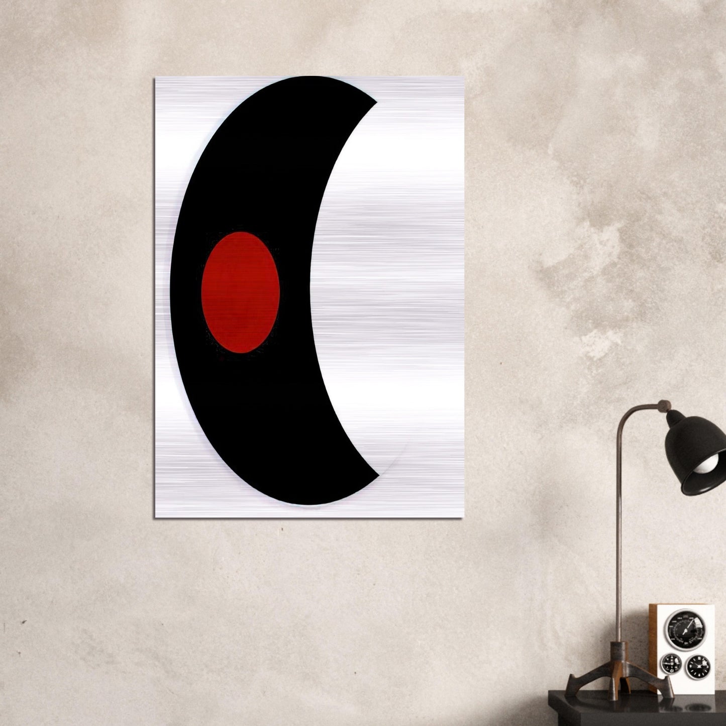 Omicron V - 1961 - Alexander Liberman Brushed Aluminum Print - 70x100 cm / 28x40 inches | Alexander Liberman Aluminum Print | Alexander Liberman Prints
