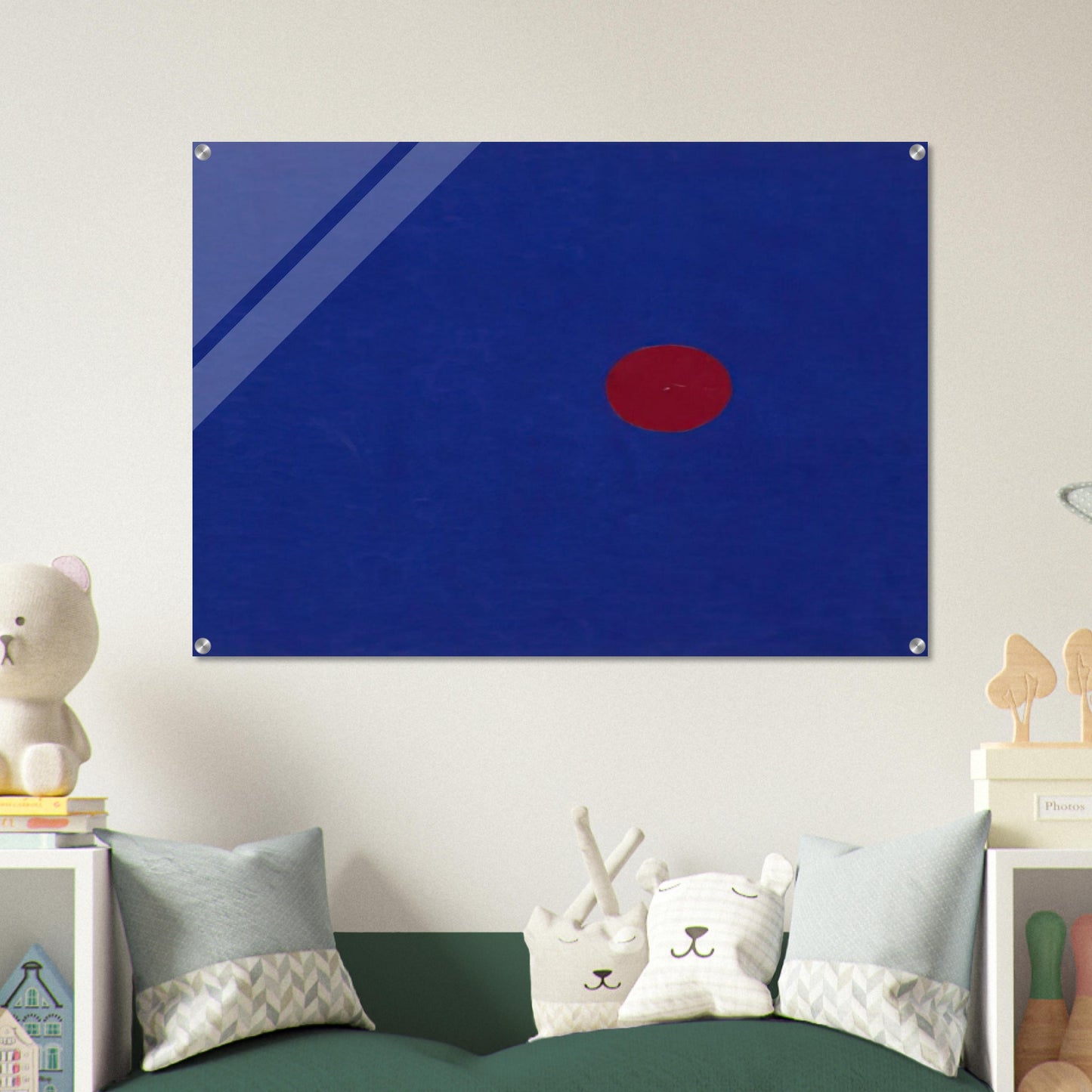 Red and Blue from the series Line Form Color - Ellsworth Kelly Acrylic Print - 70x100 cm / 28x40″ inches