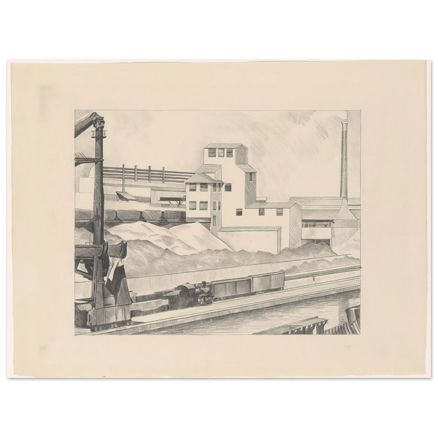 Charles Sheeler - Industrial Series, #1 - 1928  75x100 cm / 30x40inches Fine Art Poster