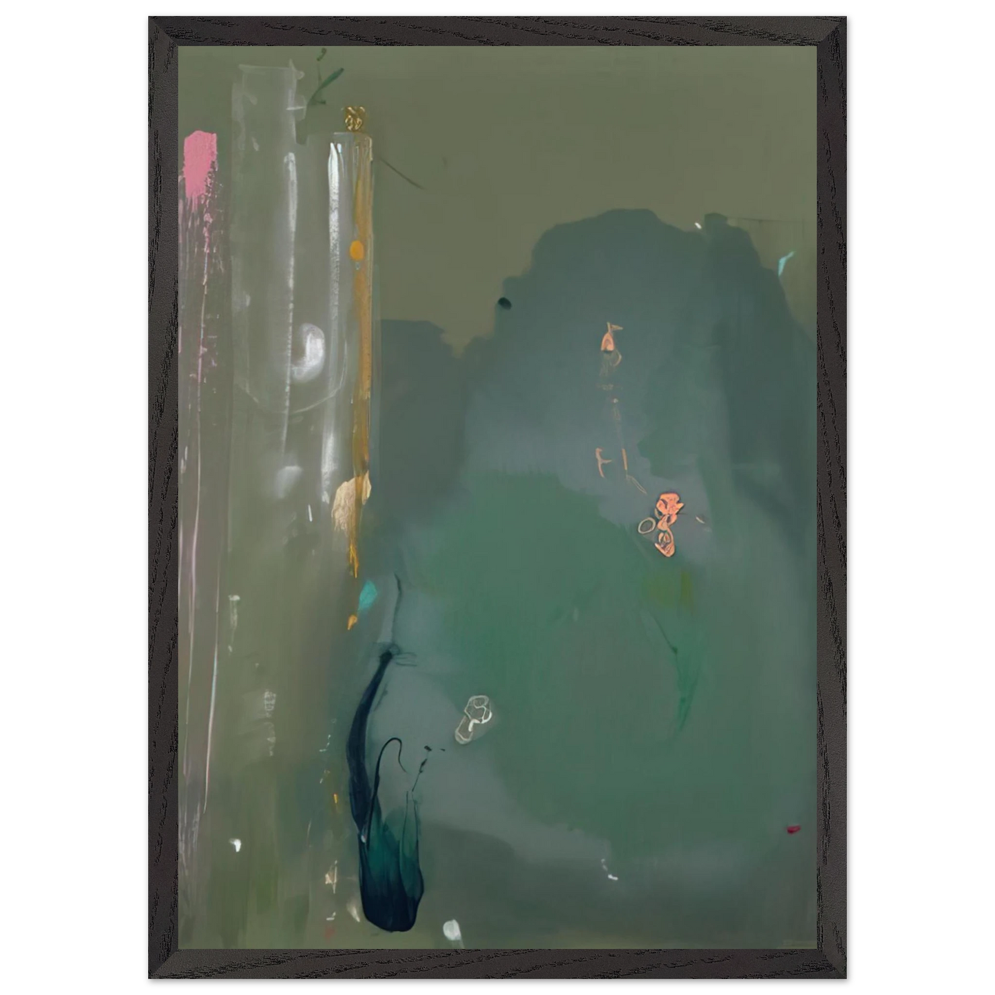 Helen Frankenthaler - CÃƒÆ’Ã‚Â´te d Argent - 1980 Wall art - 50x50 cm / 20x20 inches - Fine Art Poster-canvas - -