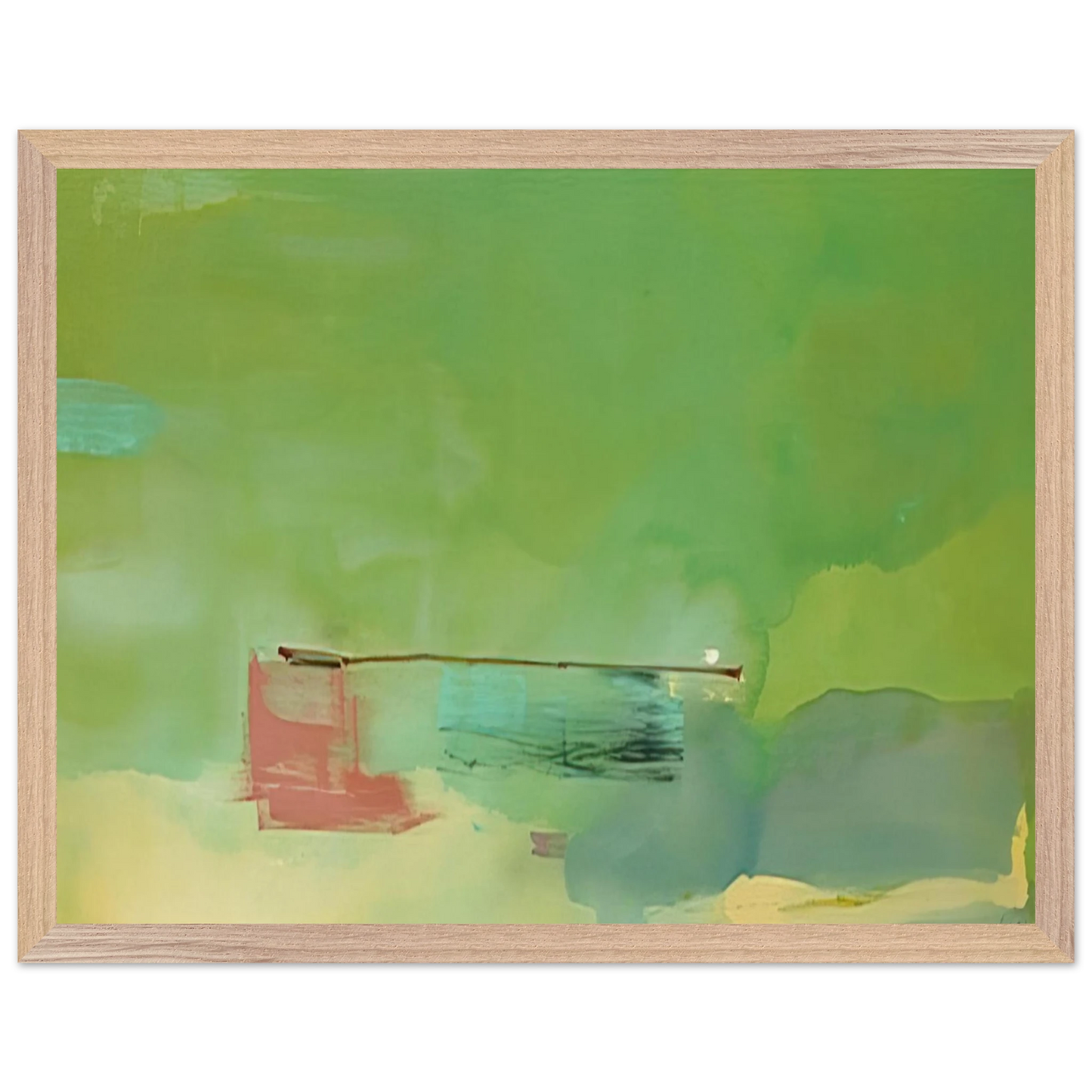 Helen Frankenthaler - Springscape - 1975 Wall art - 70x100 cm / 28x40 inches - Fine Art Poster-canvas - -