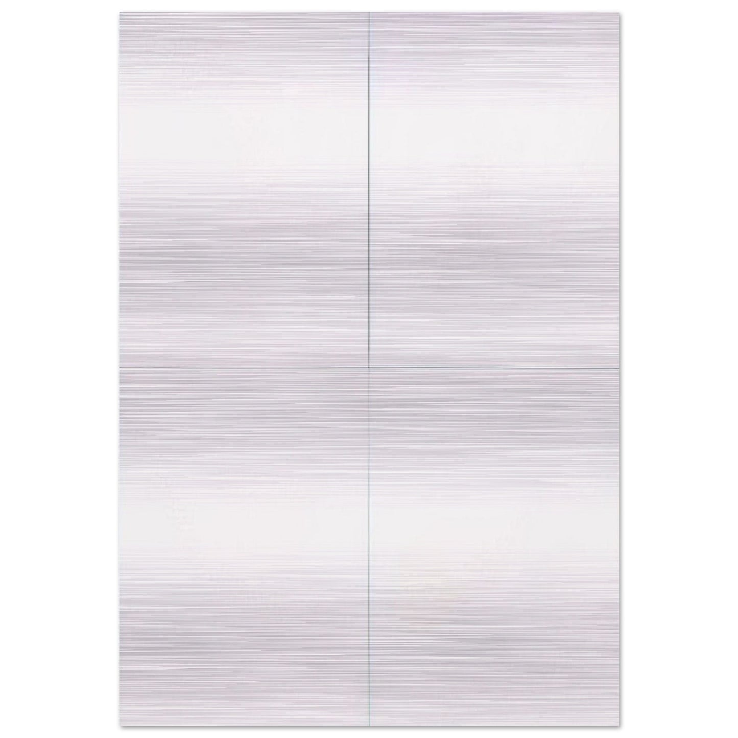 WHITE PAINTING FOUR PANEL 1951 - Robert Rauschenberg Brushed Aluminum Print - 70x100 cm / 28x40 inches | Robert Rauschenberg Aluminum Print | Robert Rauschenberg Prints