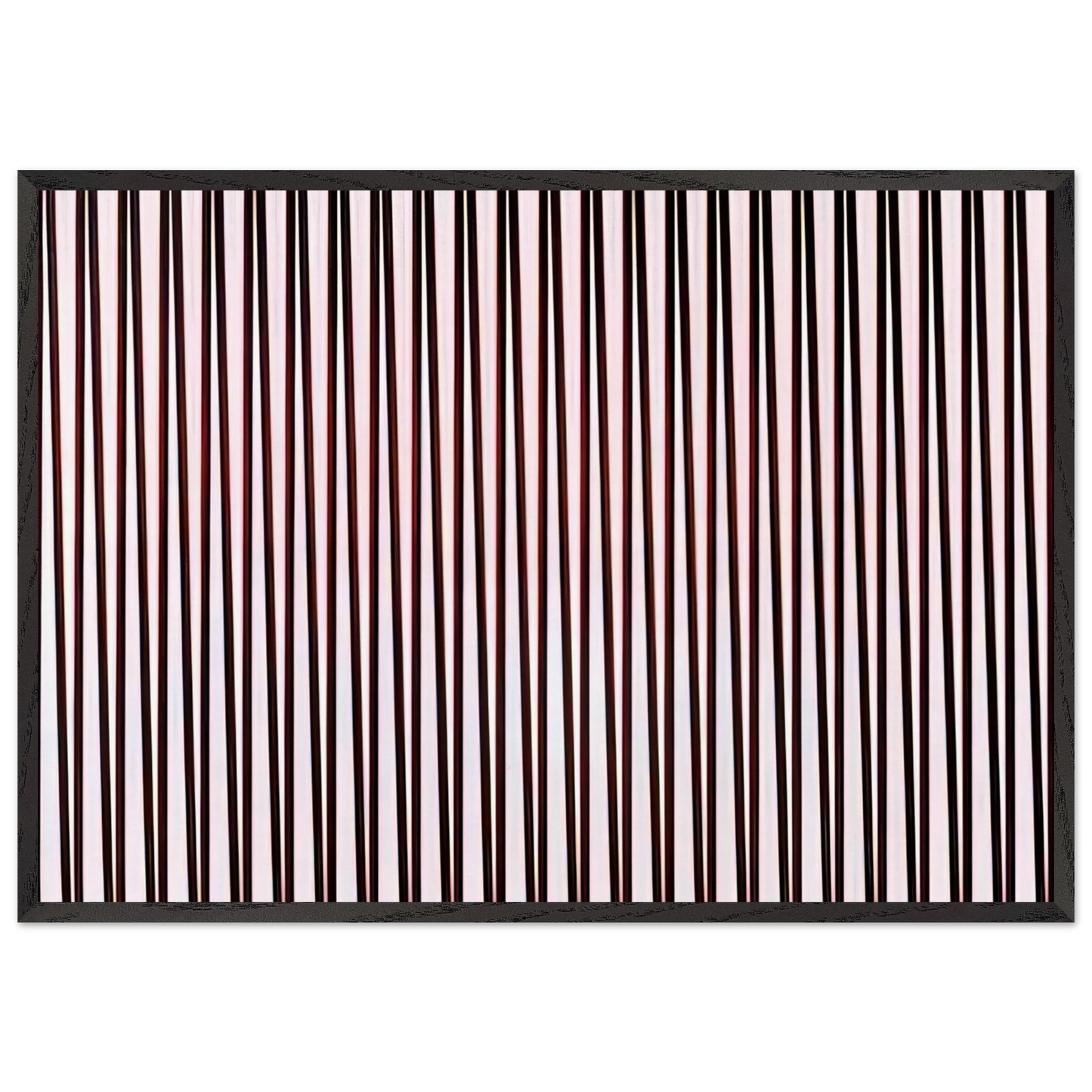 ORIENT 4 1970 - Bridget Riley 70x100 cm / 28x40 inches Framed Art Print – Black Wooden Frame
