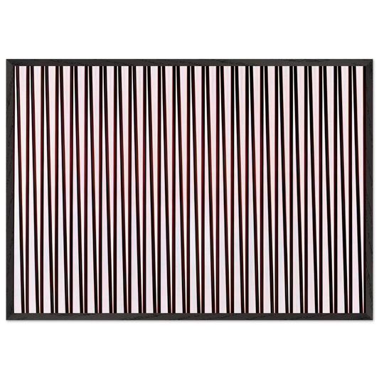 ORIENT 4 1970 - Bridget Riley 70x100 cm / 28x40 inches Framed Art Print – Black Wooden Frame