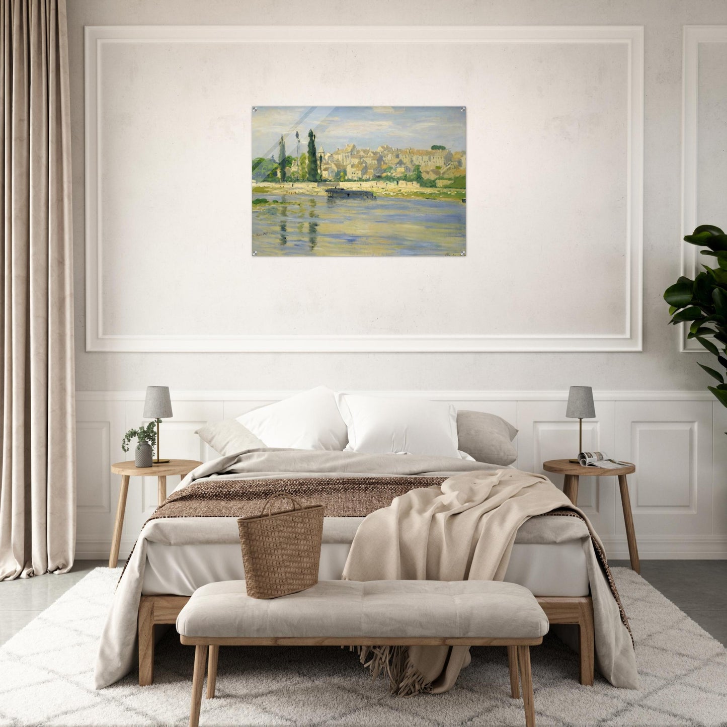 Carrieres-Saint-Denis - claude monet Acrylic Print - 70x100 cm / 28x40″ inches | claude monet Wall Art | claude monet Prints