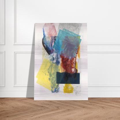 Aviation 3 - Sam Gilliam Brushed Aluminum Print - 70x100 cm / 28x40 inches | Sam Gilliam Aluminum Print | Sam Gilliam Prints