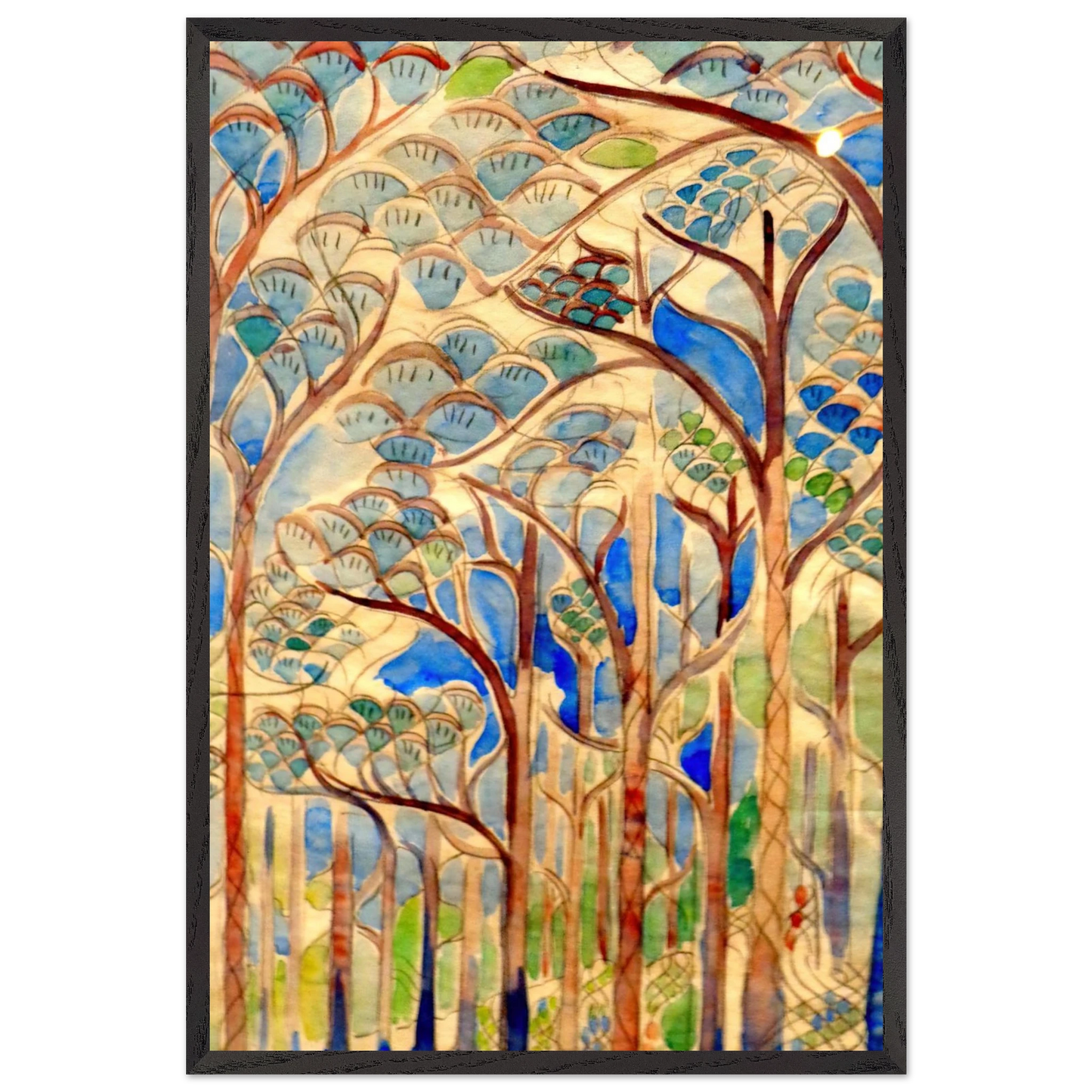 Walter Inglis Anderson - Walter Anderson Wall art - 60x90 cm / 24x36 inches - Premium Wooden Framed Poster With Fine Art Paper-canvas - Wood frame
