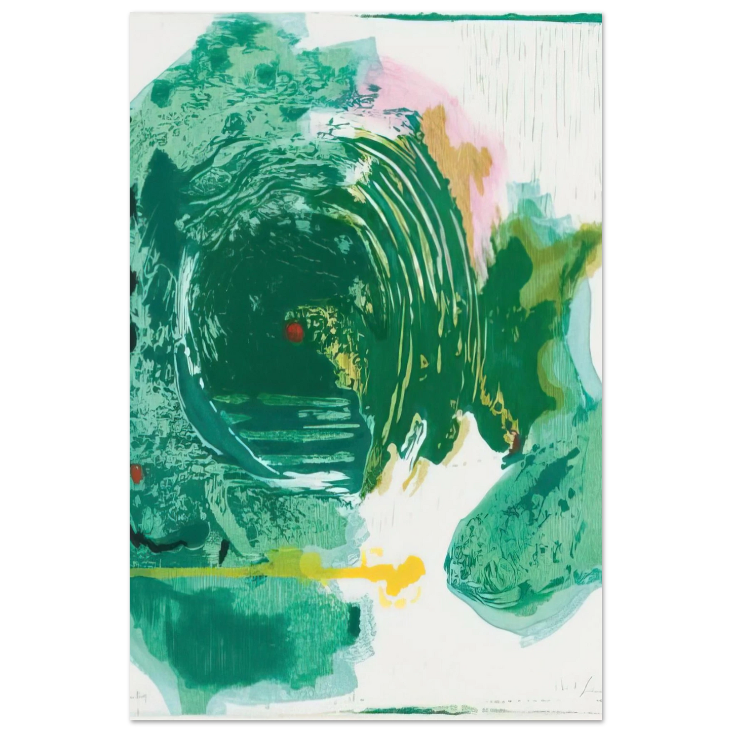 Helen Frankenthaler - Radius - 1993 Wall art - 40x50 cm / 16x20 inches - Fine Art Poster-canvas - -