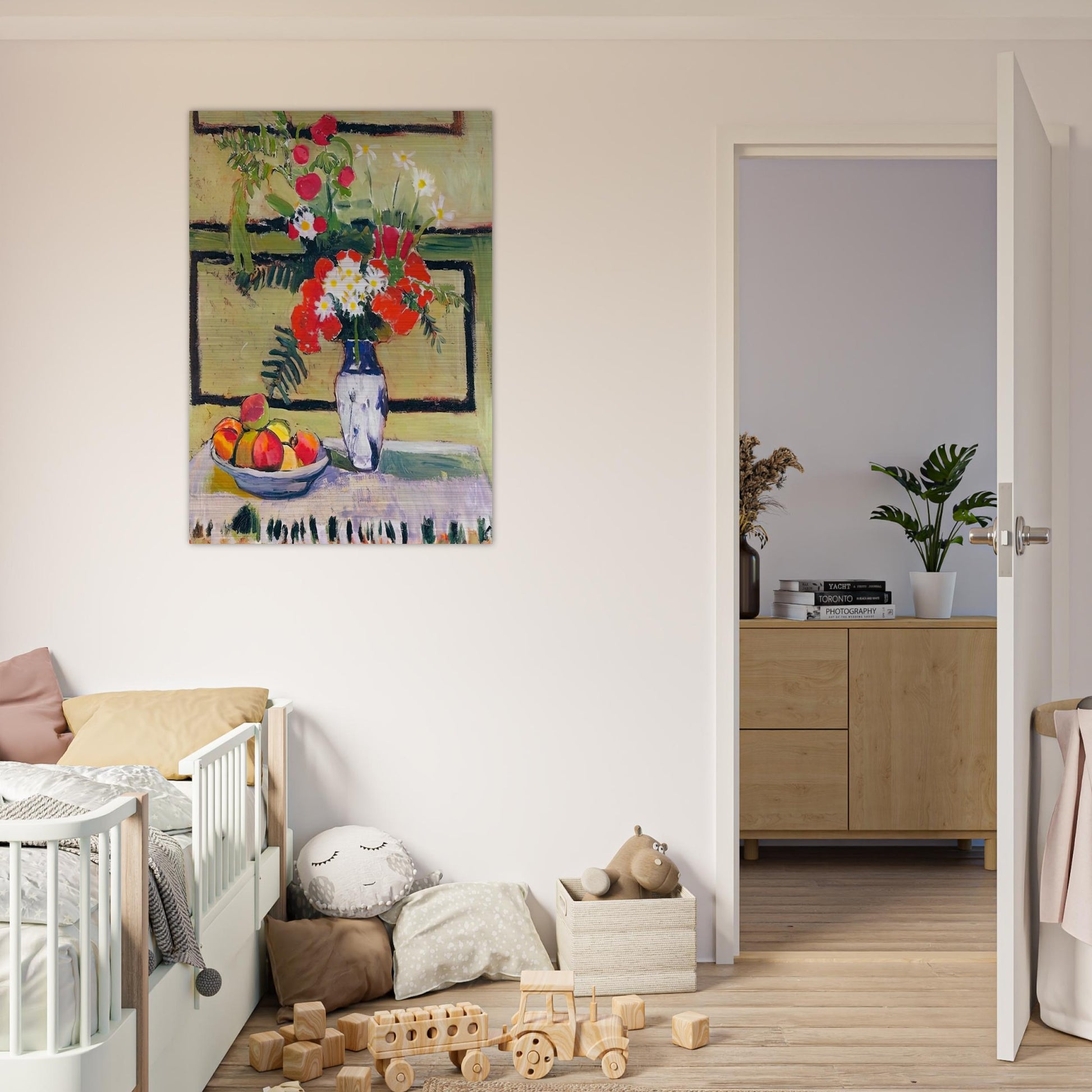 FLOWERS AND FRUIT 1909 - Henri Matisse Brushed Aluminum Print - 70x100 cm / 28x40 inches | Henri Matisse Aluminum Print | Henri Matisse Prints