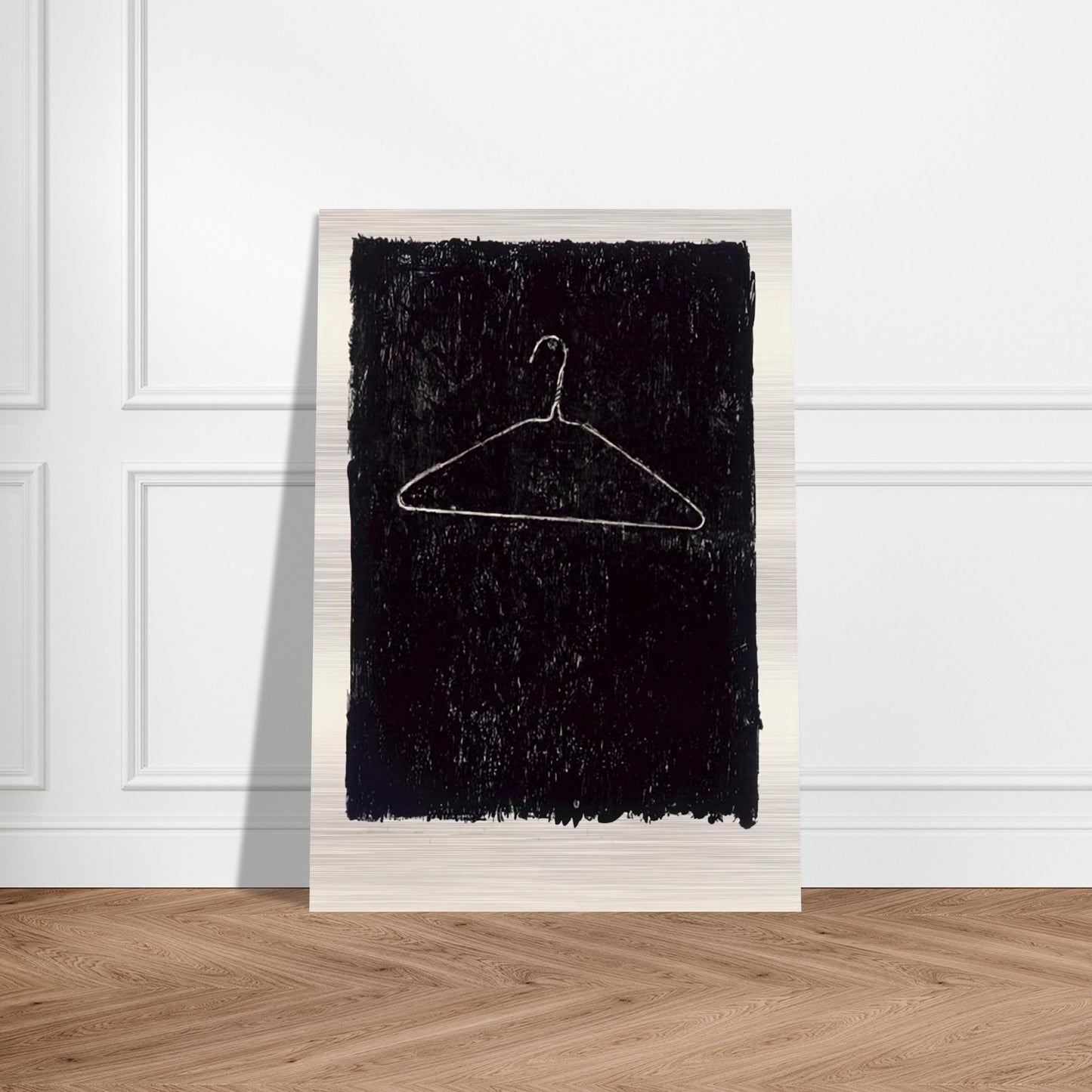 COAT HANGER II - Jasper Johns Brushed Aluminum Print - 70x100 cm / 28x40 inches | Jasper Johns Aluminum Print | Jasper Johns Prints