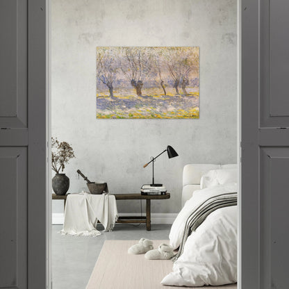 Willows, Giverny - claude monet Brushed Aluminum Print - 70x100 cm / 28x40 inches | claude monet Aluminum Print | claude monet Prints