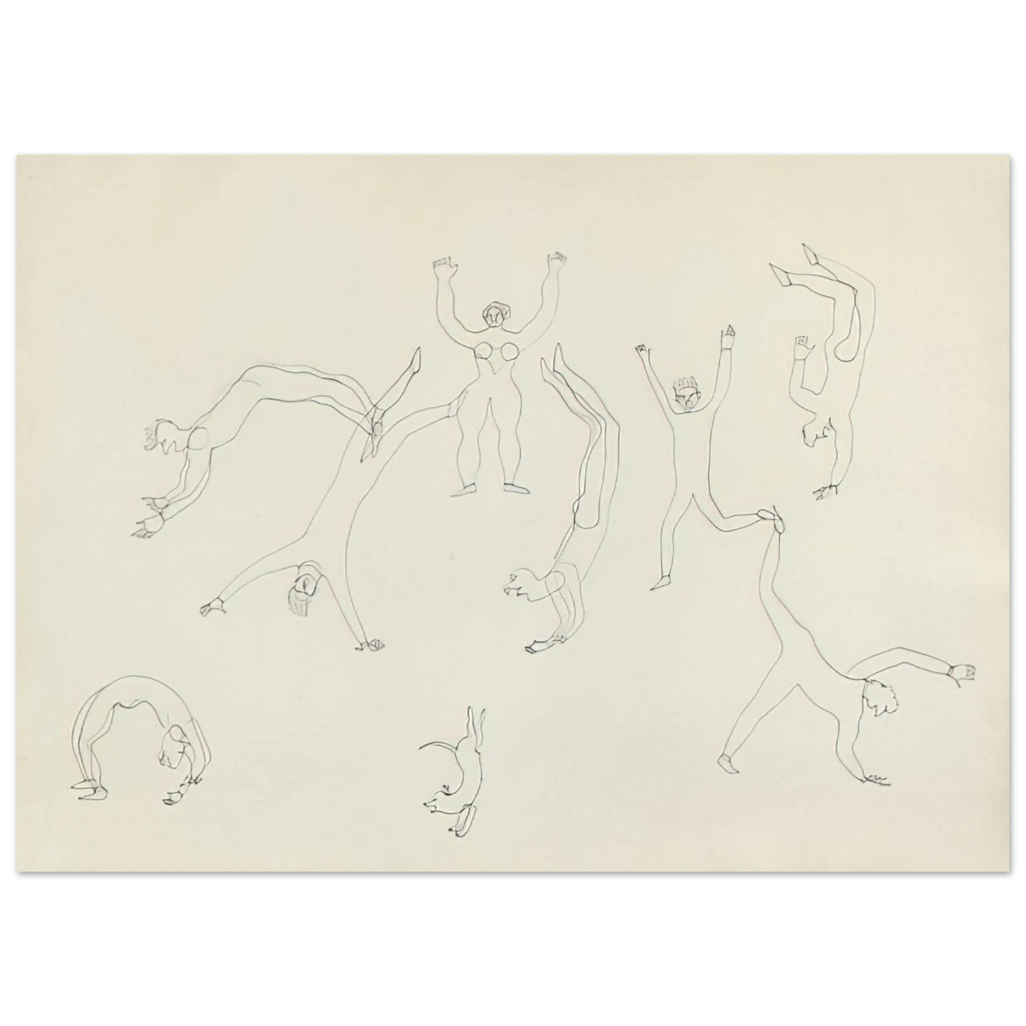 Alexander Calder - THE TUMBLERS II 1931 Fine Art Poster