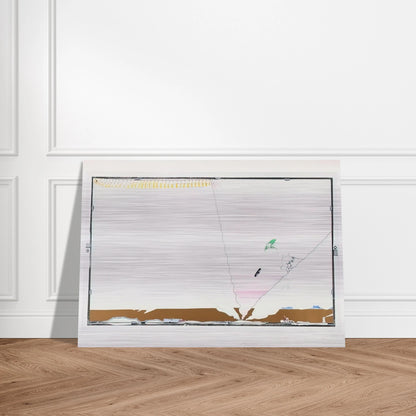 Sea Behind Battle of Iceland Glass - 1970 - Dieter Roth Brushed Aluminum Print - 70x100 cm / 28x40 inches | Dieter Roth Aluminum Print | Dieter Roth Prints
