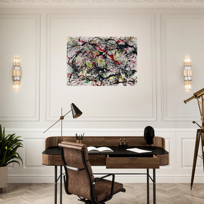 NUMBER 48 1949 - Jackson Pollock Brushed Aluminum Print - 70x100 cm / 28x40 inches | Jackson Pollock Aluminum Print | Jackson Pollock Prints