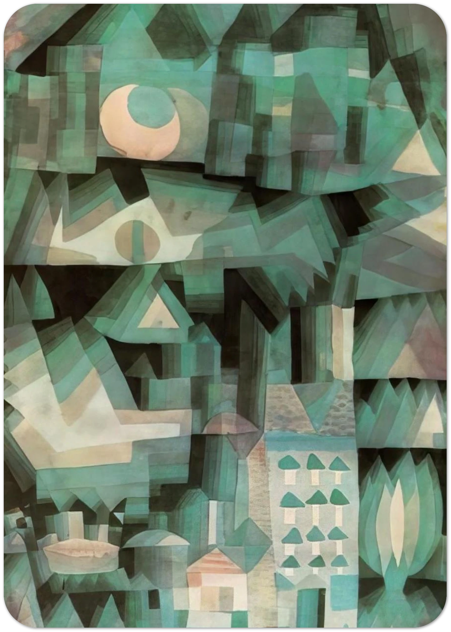 DREAM CITY 1921 By Paul Klee Pack of 10 Post Cards | Paul Klee Post Cards | A6 (10.5 x 14.8 cm) - 4.1 x 5.8 inches