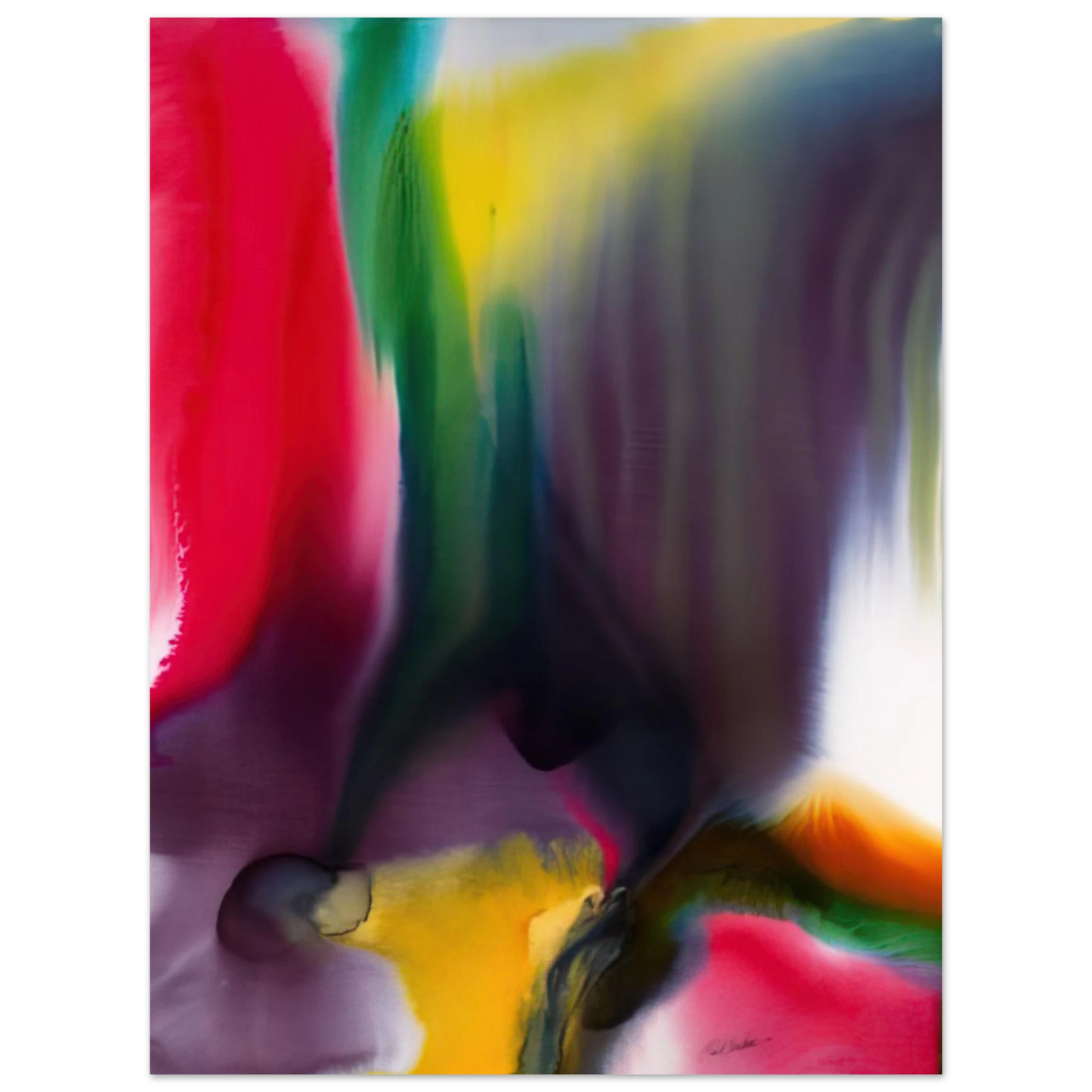Paul Jenkins - Phenomena Agate Bridge - 1978  75x100 cm / 30x40inches Fine Art Poster