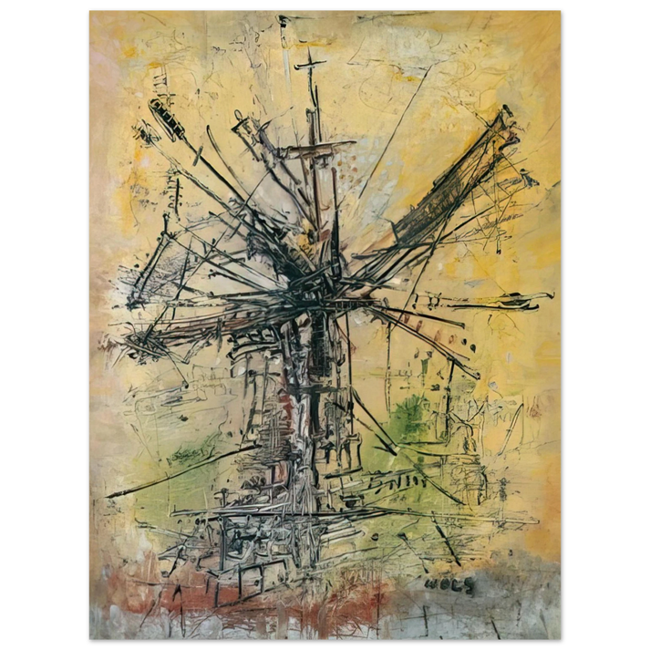 Wols - The Windmill - 1951  75x100 cm / 30x40inches Fine Art Poster