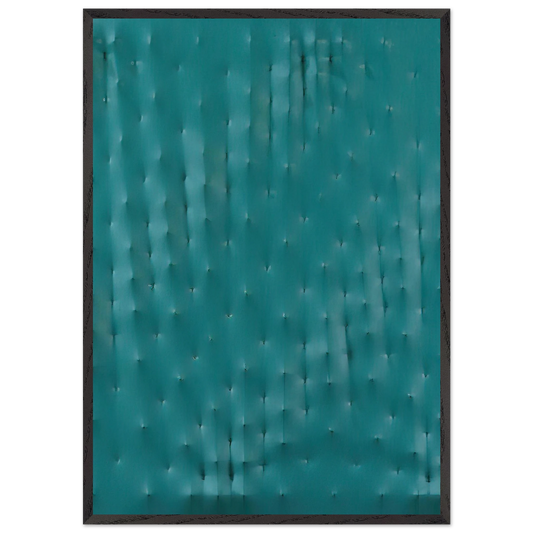 Superficie verde - Spatialism - Enrico Castellani 70x100 cm / 28x40 inches Framed Art Print – Black Wooden Frame