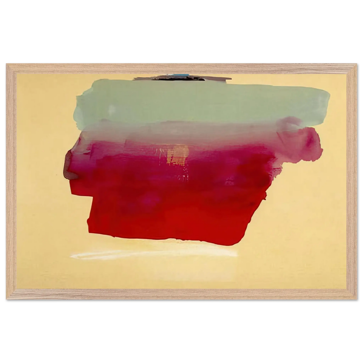 Helen Frankenthaler - Robinson s Wrap - 1974 Wall art - A3 (29.7 x 42  cm) - Premium Wooden Framed Poster With Fine Art Paper - Black frame