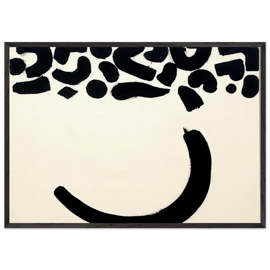 Dawn - 1965 - Adolph Gottlieb 70x100 cm / 28x40 inches Framed Art Print – Black Wooden Frame