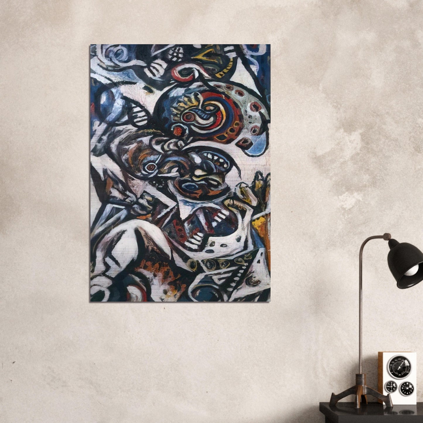 BIRTH - Jackson Pollock Brushed Aluminum Print - 70x100 cm / 28x40 inches | Jackson Pollock Aluminum Print | Jackson Pollock Prints