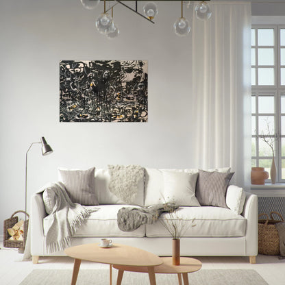YELLOW ISLANDS - Jackson Pollock Brushed Aluminum Print - 70x100 cm / 28x40 inches | Jackson Pollock Aluminum Print | Jackson Pollock Prints
