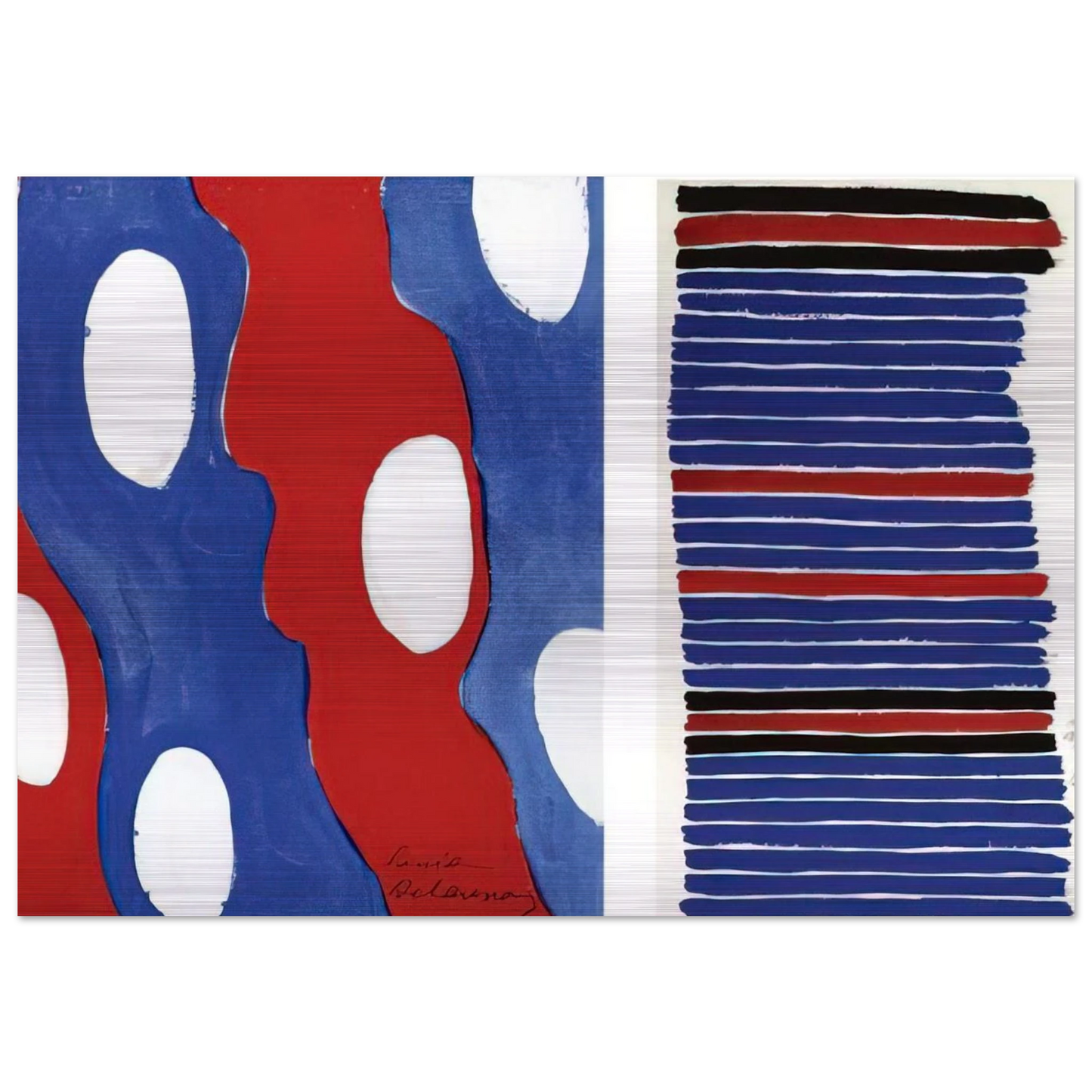 TISSU PROJECT - Sonia Delaunay Brushed Aluminum Print - 70x100 cm / 28x40 inches | Sonia Delaunay Aluminum Print | Sonia Delaunay Prints