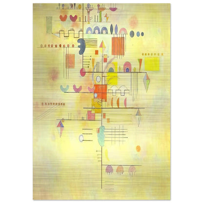 GENTLE ACCENT 1934 - Wassily Kandinsky Brushed Aluminum Print - 70x100 cm / 28x40 inches | Wassily Kandinsky Aluminum Print | Wassily Kandinsky Prints