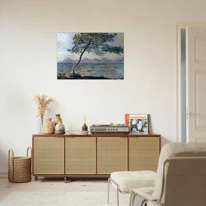 At Cap d'Antibes - claude monet Brushed Aluminum Print - 70x100 cm / 28x40 inches | claude monet Aluminum Print | claude monet Prints