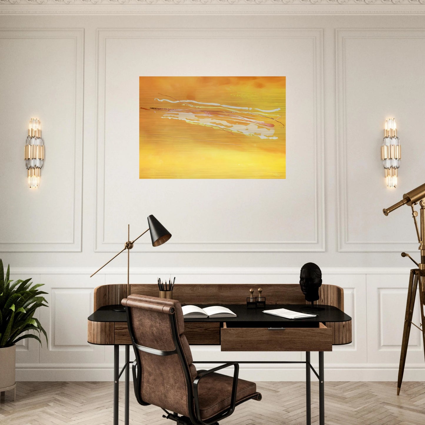 Spirit in the Sky - 1969 - Ronnie Landfield Brushed Aluminum Print - 70x100 cm / 28x40 inches | Ronnie Landfield Aluminum Print | Ronnie Landfield Prints