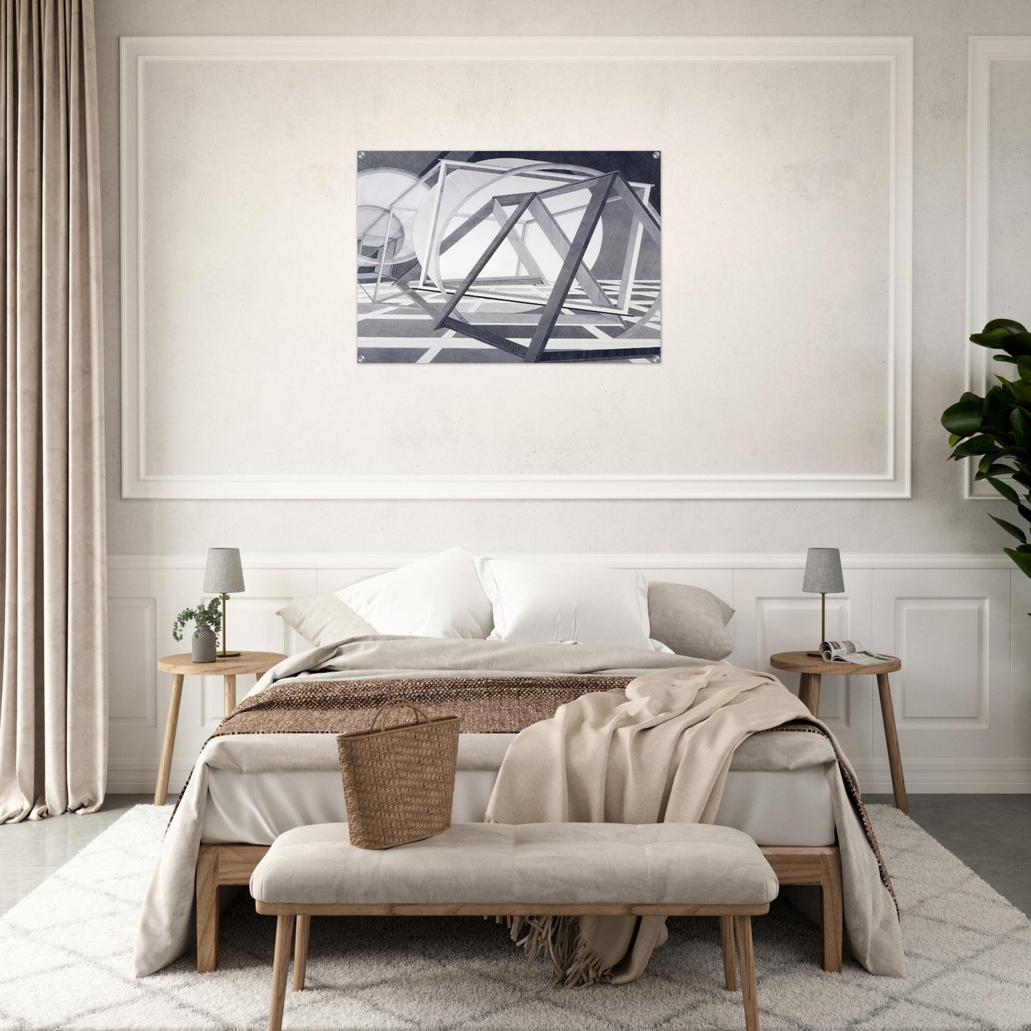 Straits of Malacca - Al Held Acrylic Print - 70x100 cm / 28x40″ inches