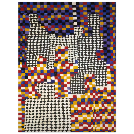 Alfred Jensen - Family Portrait - 1958  75x100 cm / 30x40inches Fine Art Poster