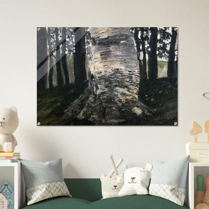 BIRCH IN A FOREST - Gustav Klimt Acrylic Print - 70x100 cm / 28x40″ inches | Gustav Klimt Wall Art | Gustav Klimt Prints