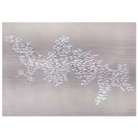 Motion II - 1981 - Robert Goodnough Brushed Aluminum Print - 70x100 cm / 28x40 inches | Robert Goodnough Aluminum Print | Robert Goodnough Prints
