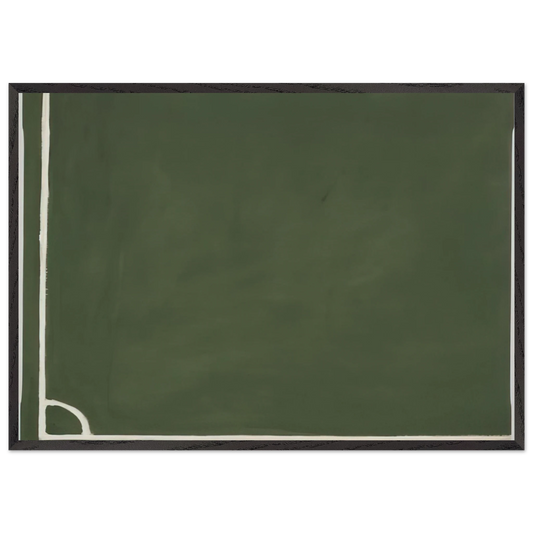 3 Hoeken III - 1971 N2 - Raoul De Keyser 70x100 cm / 28x40 inches Framed Art Print – Black Wooden Frame
