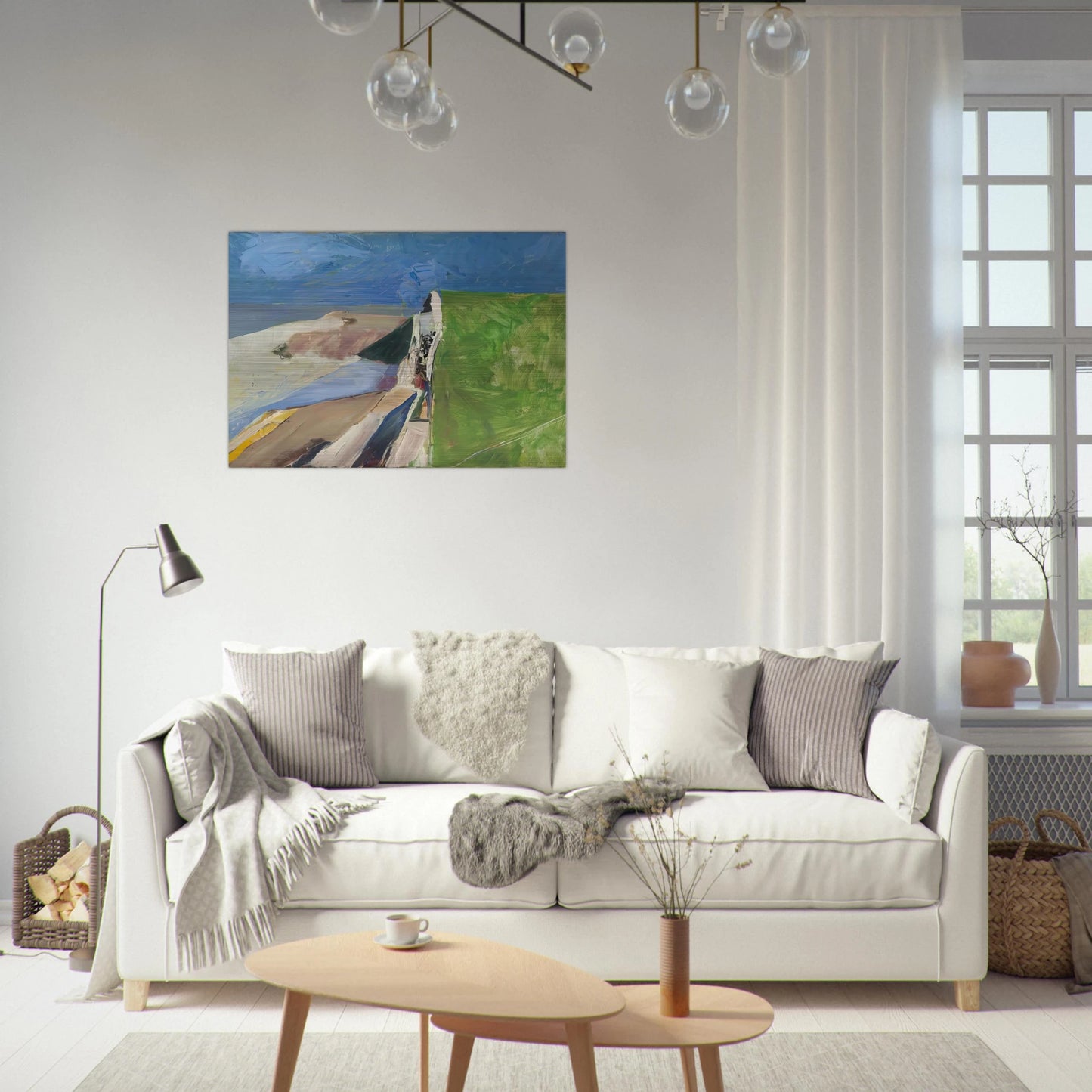 Seawall - Richard Diebenkorn Brushed Aluminum Print - 70x100 cm / 28x40 inches | Richard Diebenkorn Aluminum Print | Richard Diebenkorn Prints