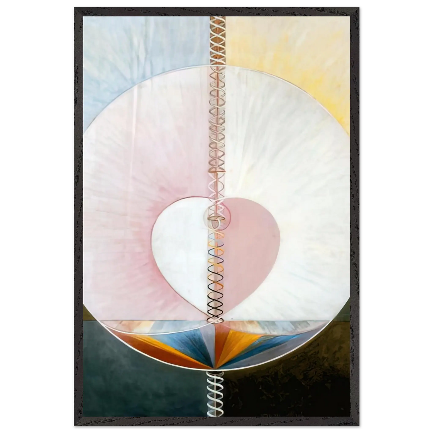 Hilma af Klint - WHAT A HUMAN BEING IS 1910 Wall art - 35x35 cm / 14x14 Inches - Fine Art Poster - -