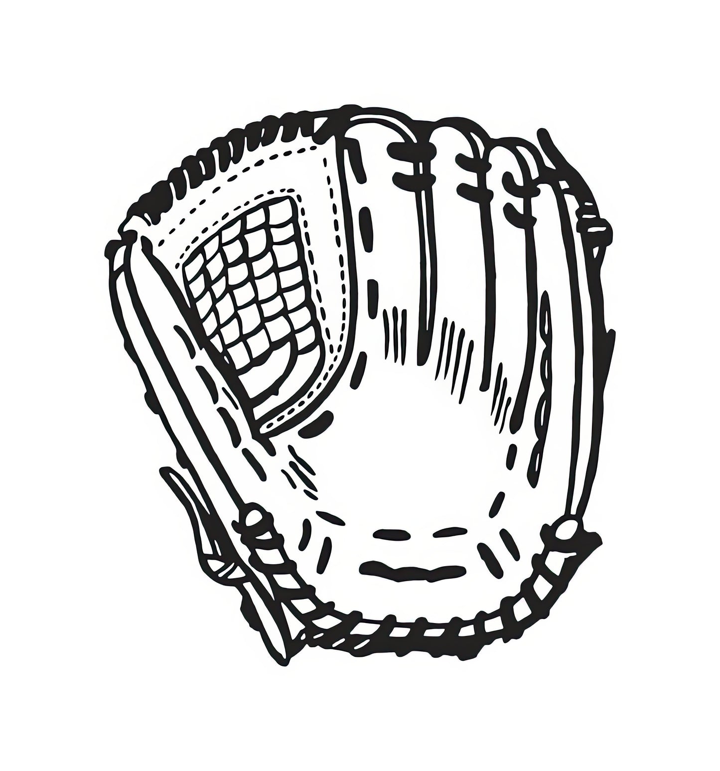 Baseball Glove Drawing Art Print | Premium Fine Art Print | RedKalion