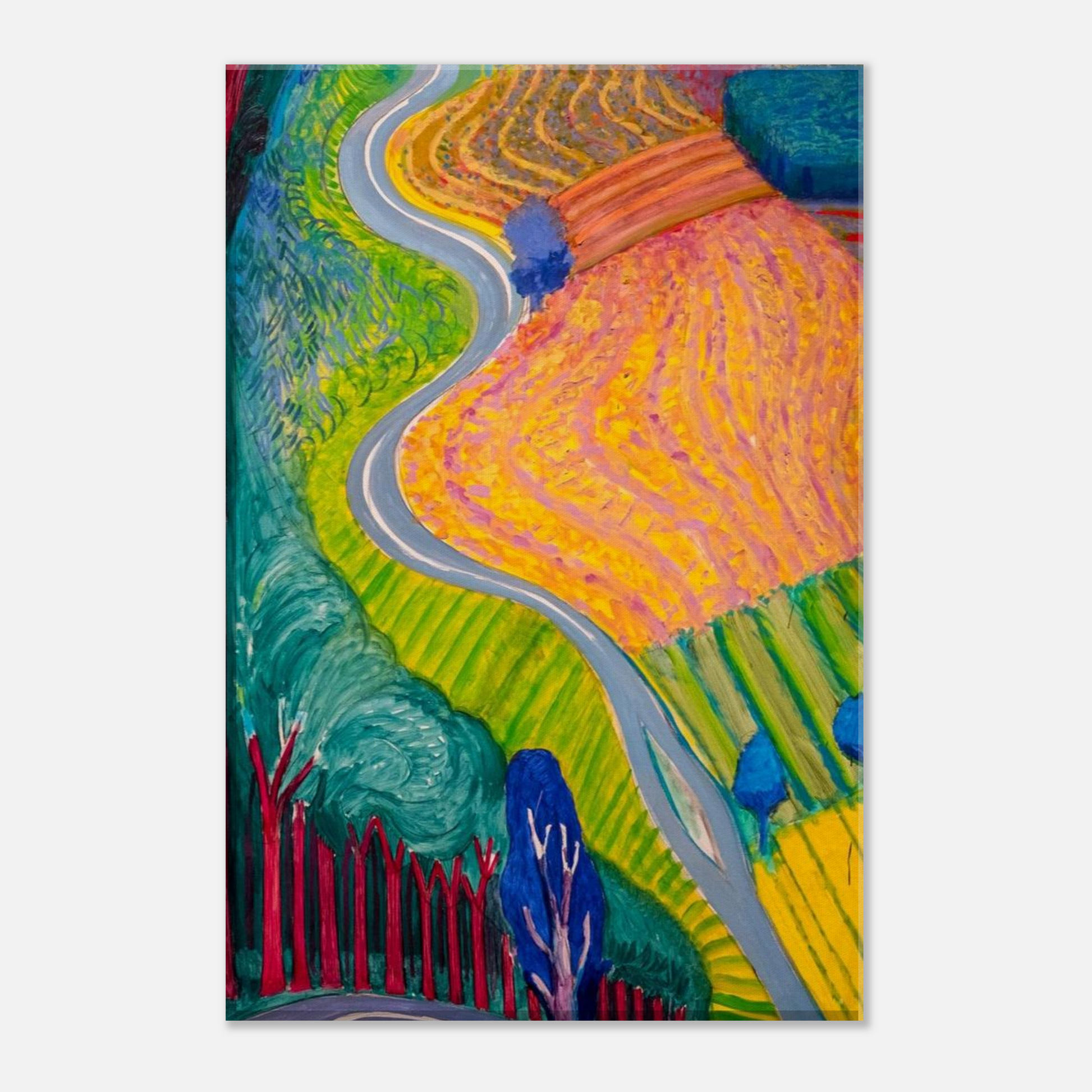 David Hockney Inspired Canvas Trio – Iconic Pop Art Bundle (Set of 3)