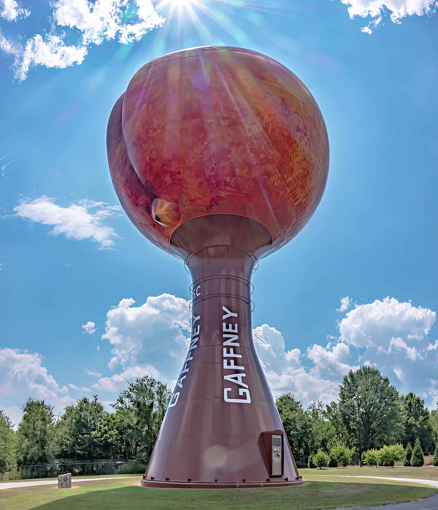 Gaffney Peachoid Water Tower Art Print | Fine Art Print | RedKalion