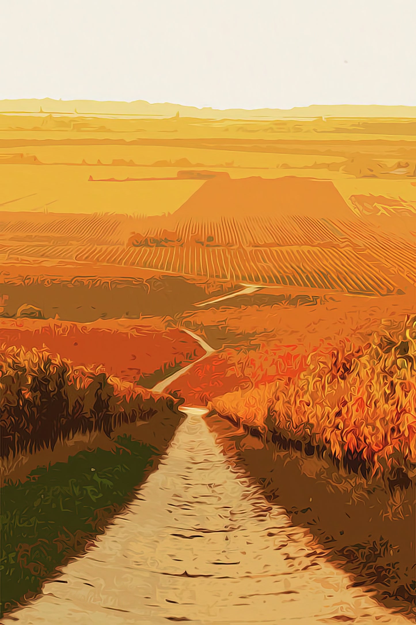 Golden Fields Art Print | Premium Fine Art Reproduction | RedKalion