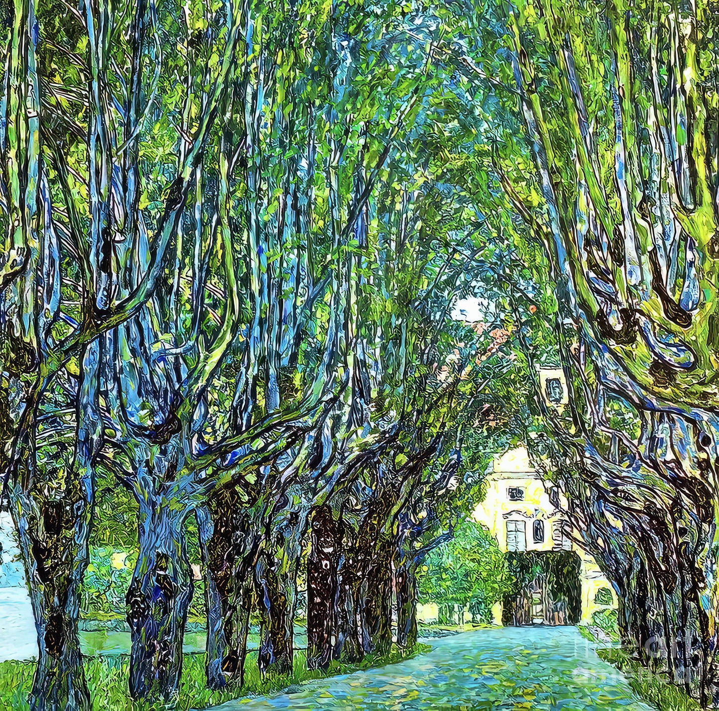 Gustav Klimt The Park Art Print | Avenue in the Park of Schloss Kammer 1912 | RedKalion
