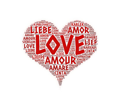 Heart in Other Languages Art Print: Multilingual Love Symbol | RedKalion