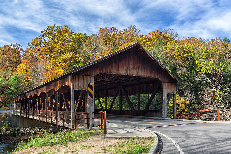 Historic Mohican Covered Bridge Art Print | Museum-Quality Fine Art Print | RedKalion