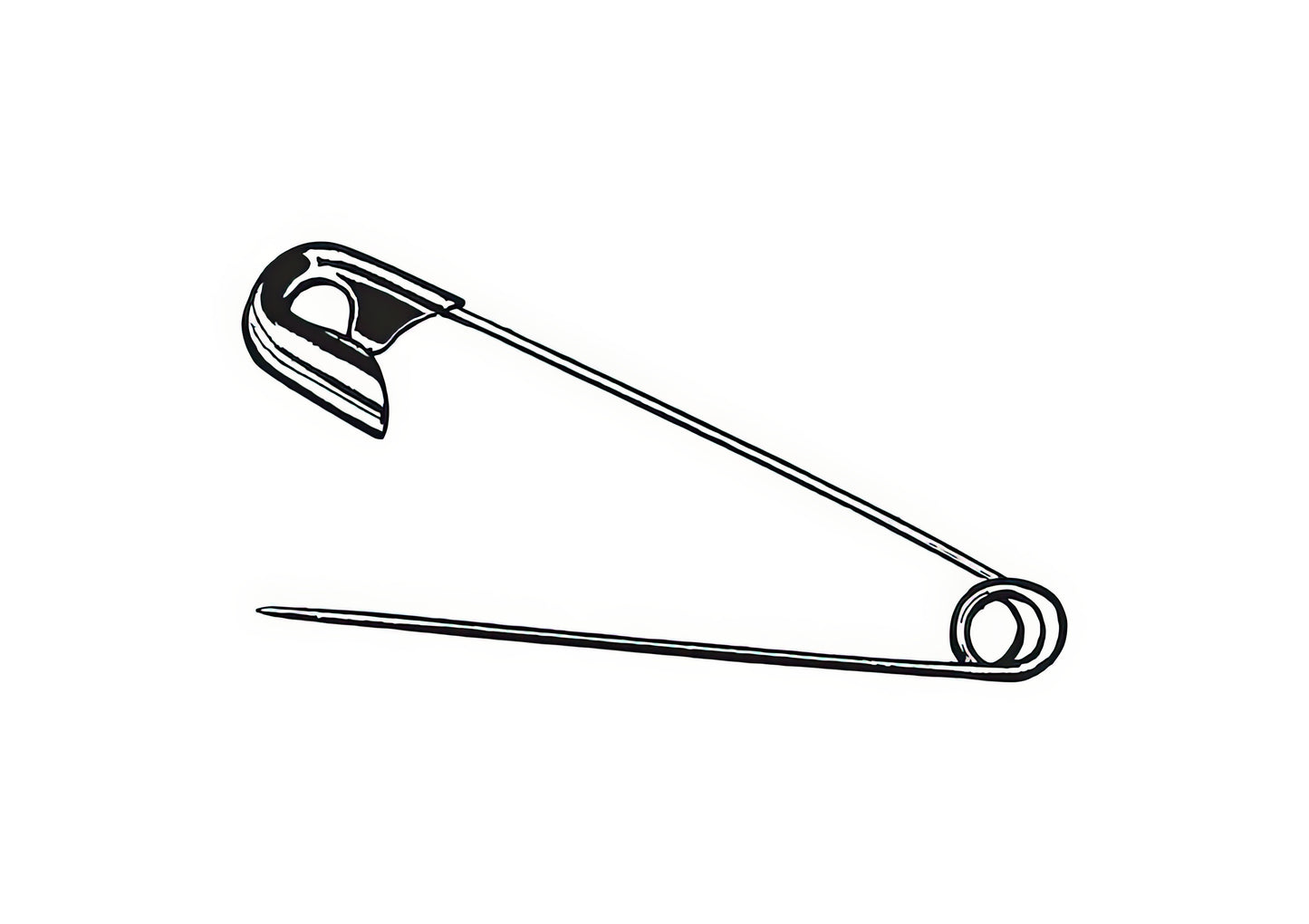 Safety Pin Drawing Art Print | RedKalion
