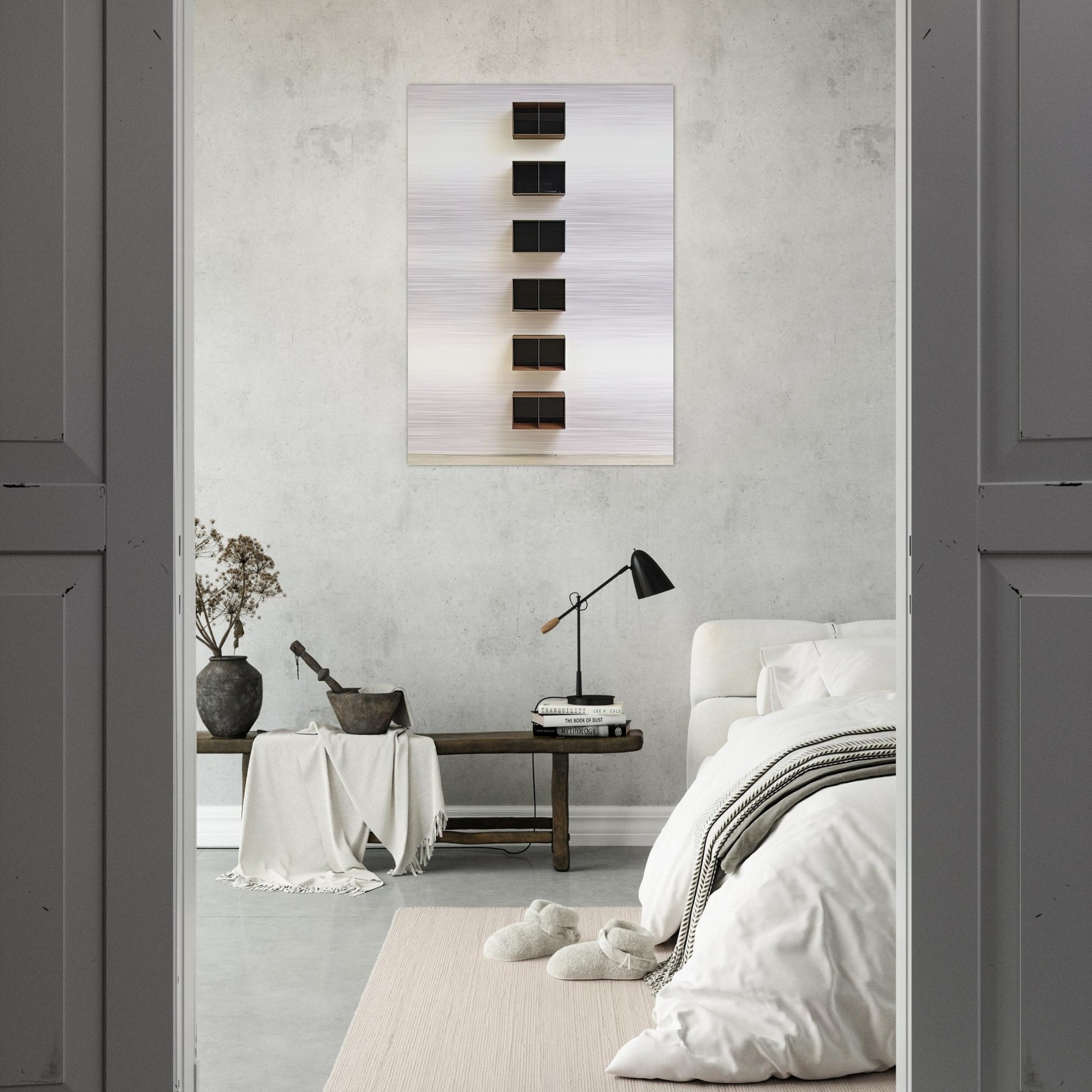 Untitled JUDDO0544 - 1990 - Donald Judd Brushed Aluminum Print - 70x100 cm / 28x40 inches | Donald Judd Aluminum Print | Donald Judd Prints