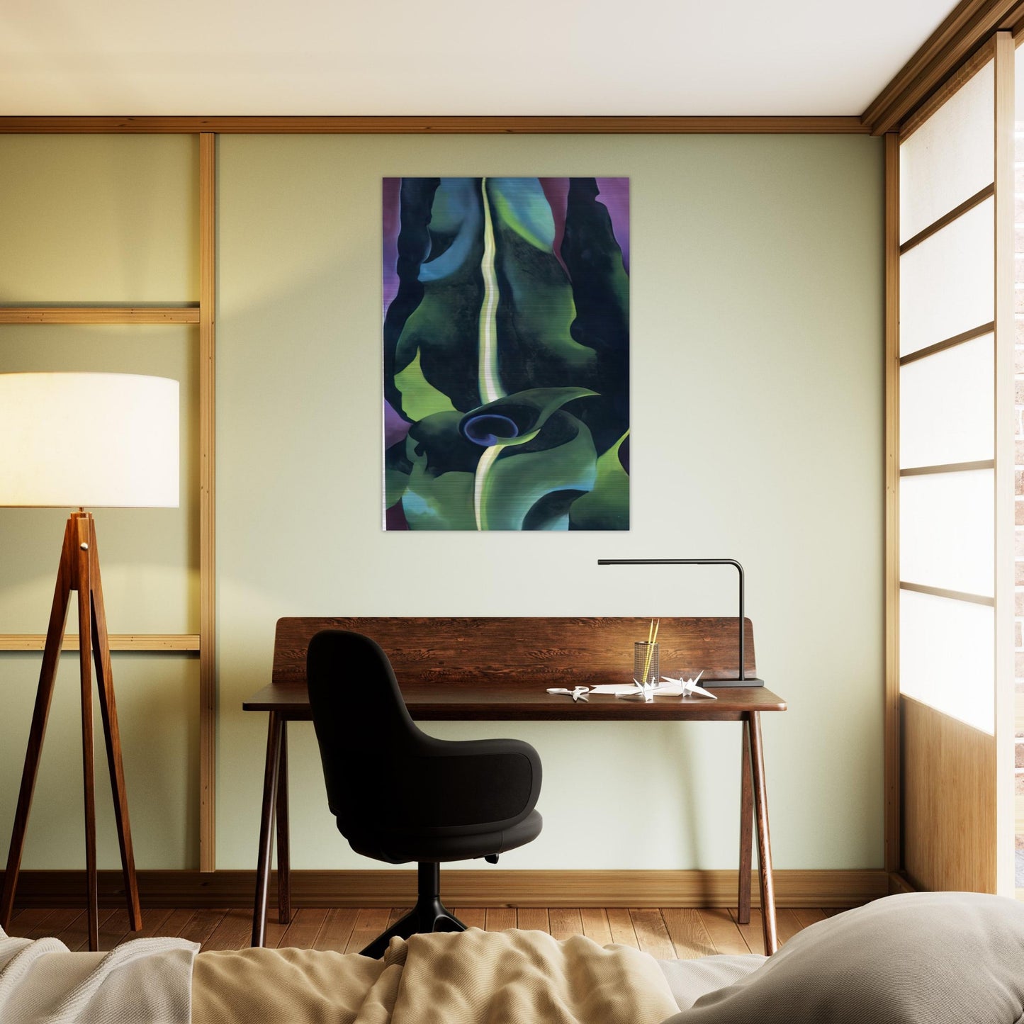 Corn, Dark I - Georgia O'Keeffe Brushed Aluminum Print - 70x100 cm / 28x40 inches | Georgia O'Keeffe Aluminum Print | Georgia O'Keeffe Prints